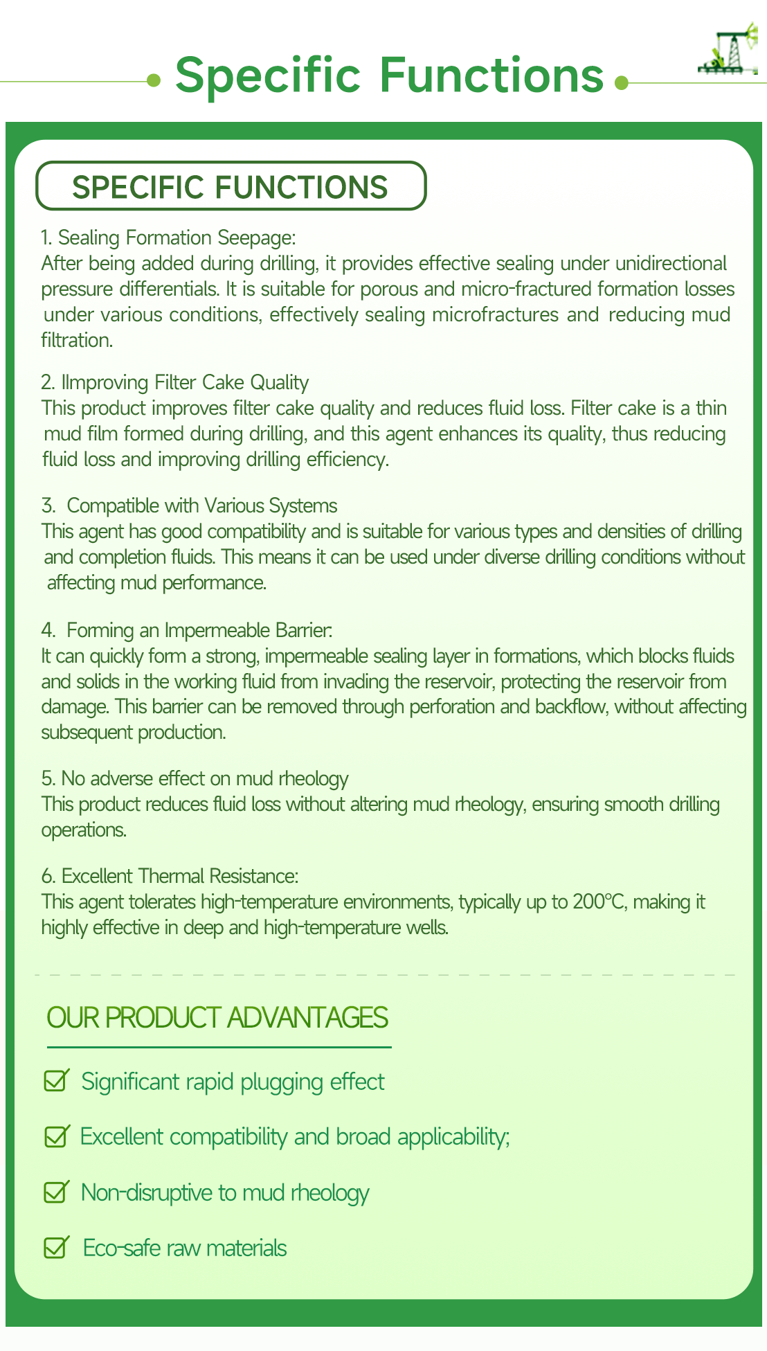 Unidirectional Pressure Sealing Agent for Drilling Fluids(pic5)