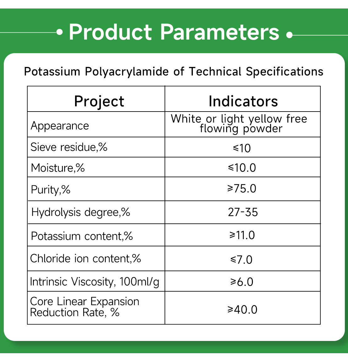 Potassium Polyacrylamide(pic6)